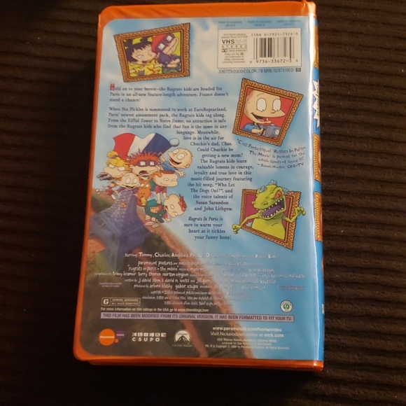 Nickelodeon Other Rugrats In Paris The Movie Vhs 0 Nickelodeon Poshmark